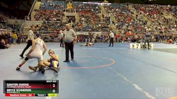 133 lbs Quarterfinal - Sawyer Owens, Hillsboro-Central Valley vs Bryce Schneider, Napoleon G-S