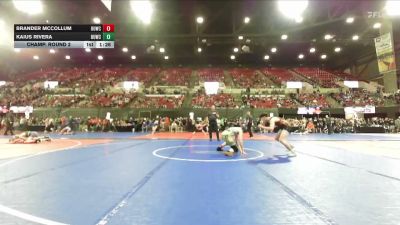137 lbs Champ. Round 2 - Brander McCollum, Ronan Wrestling Club vs Kaius Rivera, Montana Disciples
