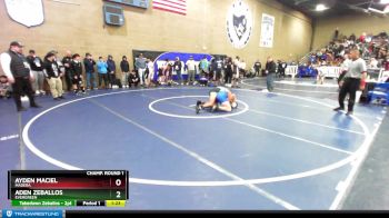 138 lbs Champ. Round 1 - Ayden Maciel, Madera vs Aden Zeballos, Evergreen