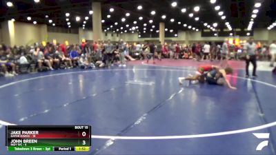 132 lbs Round 5 (6 Team) - Jake Parker, Gator Dawgs vs John Breen, Indy WC