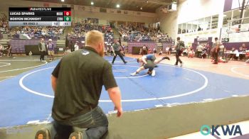 105 lbs Rr Rnd 3 - Lucas Sparks, Muskogee Rougher Youth Wrestling vs Boston McKnight, Stroud Youth Wrestling Club