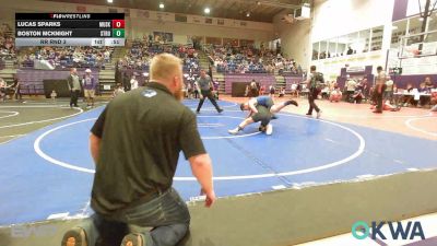 105 lbs Rr Rnd 3 - Lucas Sparks, Muskogee Rougher Youth Wrestling vs Boston McKnight, Stroud Youth Wrestling Club