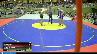 222 lbs Round 1 (4 Team) - James Durand, Estacada vs Kenai Huff, La Grande