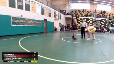 285 lbs Cons. Round 4 - Victory Workman, OLMSTED FALLS vs Eli Mainor, SPRINGFIELD(Akron)