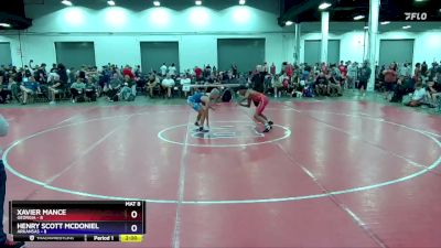 110 lbs Placement Matches (8 Team) - Xavier Mance, Georgia vs Henry Scott McDoniel, Arkansas