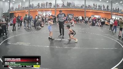 60 lbs Quarterfinal - Ayden Williams, KC Elite Training Center vs Rece Frick, Chapin Youth Wrestling