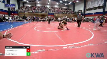 110 lbs Quarterfinal - Elliott Schmidt, Broken Arrow Wrestling Club vs Cannon Aldridge, Saints Wrestling Club