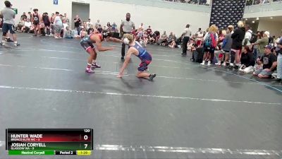 120 lbs Round 5 (6 Team) - Josiah Coryell, Glasgow WA vs Hunter Wade, Bronco Elite WC