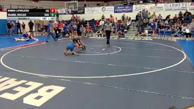 120 lbs Round 3 - Emma Loveless, Pima High School vs Isabel Rocas, Tombstone High School