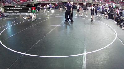 110 lbs 1st Place Match - Holden Townsley, Nebraska vs Carson Foote, Midwest Destroyers Wrestling Club