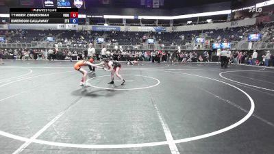 80.8-85.6 lbs 5th Place - Tymber Zimmerman, Ogden's Outlaws vs Emerson Callaway, 2tg