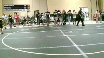 144 lbs Round Of 32 - Braden Mills, Braves WC vs Zane Hill, Grants Pass WC