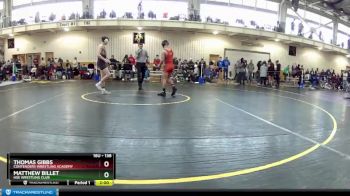 138 lbs Champ. Round 3 - Thomas Gibbs, Contenders Wrestling Academy vs Matthew Billet, HSE Wrestling Club