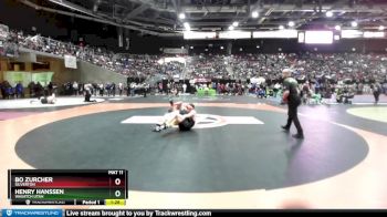 152 lbs Quarterfinal - Henry Hanssen, Wasatch Utah vs Bo Zurcher, Silverton