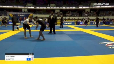 DAVID GARMO vs KENJI SETTE 2018 World IBJJF Jiu-Jitsu No-Gi Championship