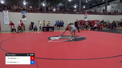 61 kg Consolation - Stockton O'Brien, Wyoming Wrestling Reg Training Ctr vs Dominick Serrano, Northern Colorado Wrestling Club