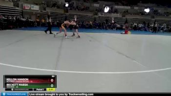 80 lbs Quarterfinals (8 Team) - Kellon Hanson, NLS (New London/Spicer) vs Beckett Marsh, Waconia