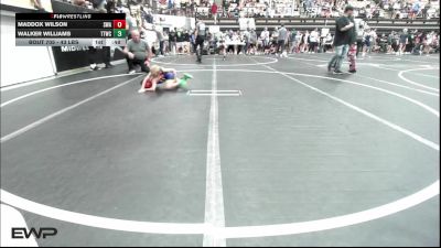 43 lbs Quarterfinal - Maddox Wilson, Shelton Wrestling Academy vs Walker Williams, Team Tulsa Wrestling Club