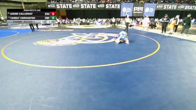 Girls 3A 110 lbs Champ. Round 1 - Azumi Calloway, North Thurston (Girls) vs Yarely Cervantes, Federal Way (Girls)