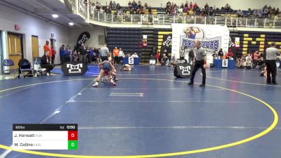 80 lbs Consy 2 - Jacob Horwatt, Kiski Area vs Mason Collins, Eagle W.C.