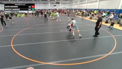 130 lbs Semifinal - Bentley Hawkins, Unattached vs Gavin Meranda, Unattached