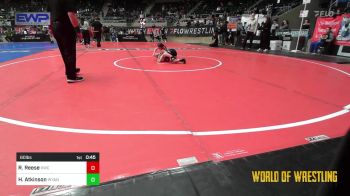 60 lbs 5th Place - Raegan Reese, Keystone Wrestling Club vs Harper Atkinson, Wyandotte Youth Wrestling