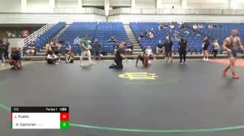 173 lbs Cons. Round 5 - Anthony Cashman, Warren Wrestling Academy vs Juan Puello, Lawrence North Wrestling Club