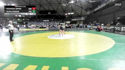 Girls 3A 235 lbs Quarterfinal - Tutaitaga Sepeni, Hermiston (Girls) vs Olivia Hudson, Oak Harbor (Girls)