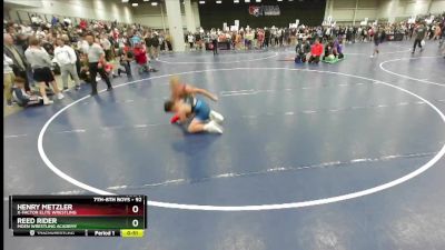 92 lbs Cons. Round 3 - Henry Metzler, X-Factor Elite Wrestling vs Reed Rider, Moen Wrestling Academy