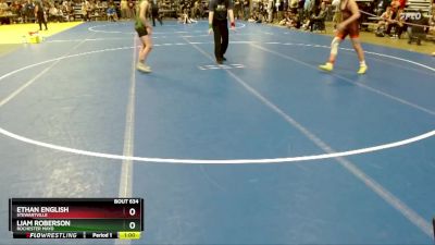 130 lbs Cons. Round 3 - Ethan English, Stewartville vs Liam Roberson, Rochester Mayo