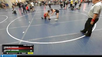 132 lbs Cons. Round 5 - Ashton Leegaard, WY vs Joaquin Moralez, AR