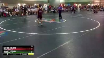 126 lbs Round 1 (6 Team) - James Sievers, Social Circle vs Khary Mccall, Springboro 2