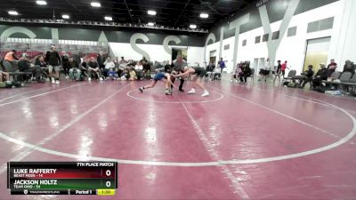 80 lbs Placement Matches (8 Team) - Luke Rafferty, Beast Mode vs Jackson Holtz, Team Ohio