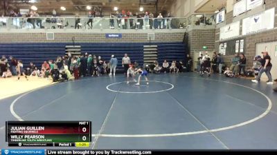 54/58 Champ. Round 1 - Julian Guillen, Fighting Squirrels vs Willy Pearson, Timberline Youth Wrestling