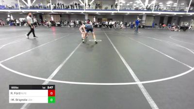 165 lbs Quarterfinal - Ryan Ford, Rutgers - UnAttached vs Max Brignola, Lehigh - UnAttached