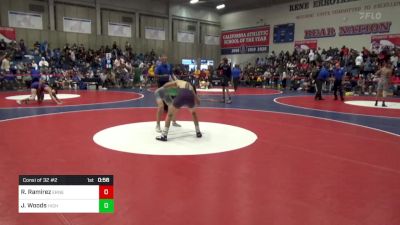 126 lbs Consi Of 32 #2 - Raul Ramirez, Ernest Righetti vs Jonathan Woods, Highland (Bakersfield)