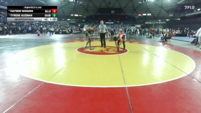 Boys 3A 157 lbs Quarterfinal - Tyrese Guzman, Shadle Park vs Hayden Wiggins, Ballard