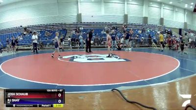 67 lbs Round 2 - Josh Schaub, TX vs Rj Shay, PA