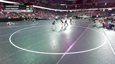 107 lbs Quarters - Mary Prescott, Hudson vs Addison Brown, Winneconne