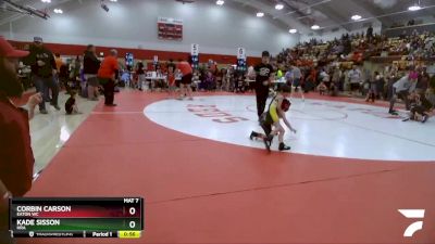 52-56 lbs Round 1 - Kade Sisson, HRA vs Corbin Carson, Eaton WC