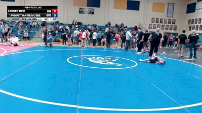 49 lbs 3rd Place Match - Ledger Reid, East Idaho Elite Wrestling Club vs August Van De Moere, Emmett Freestyle Wrestling Club