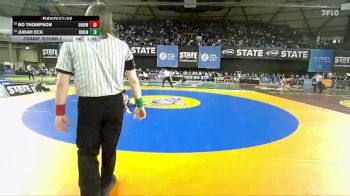 Boys 3A 165 lbs Champ. Round 2 - Judah Eck, Ridgeline vs Bo Thompson, University