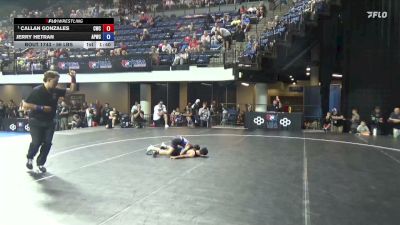 56 lbs Quarters - Callan Gonzales, Champions Wrestling Club vs Jerry Hetran, Angry Peach Wrestling Center