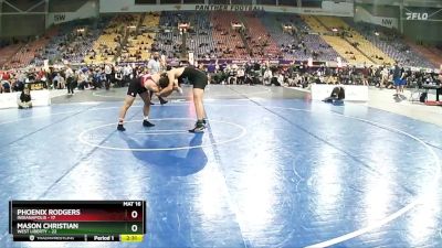 197 lbs Quarters & 1st Wb (16 Team) - Phoenix Rodgers, Indianapolis vs Mason Christian, West Liberty