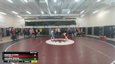 140 lbs Round 2 - Martin Tucker, Dean Morgan vs Mathew Simcox, Shoshoni Junior High School