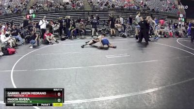 85 lbs Finals (8 Team) - Mason Rivera, Kansas Copperhead vs Gabriel Jaxon Medrano, Team Texas Blue