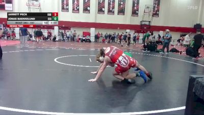 197 lbs Cons. Round 4 - Jarrett Peck, Big Bend vs Jonas Baekkelund, Clackamas Community College