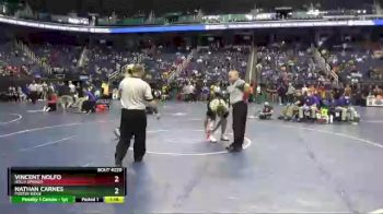 4 lbs Quarterfinal - Vincent Nolfo, Holly Springs vs Nathan Carnes, Porter Ridge