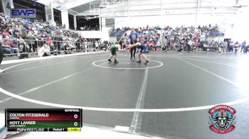 80-88 lbs Semifinal - Colton Fitzgerald, Kansas vs Hoyt Lanser, Linn County