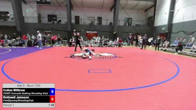 120 lbs Cons. Quarters - Colton Withrow, CNWC Concede Nothing Wrestling Club vs Rothwell Jameson, FordDynastyWrestlingClub